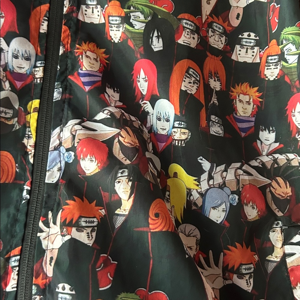 Anime Naruto Graphic Zip-Up Jacket - Picture 2 of 7